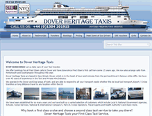 Tablet Screenshot of dovertaxis.com